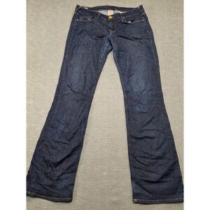 True Religion Brand Jeans Mens 31 Dark Wash Bootcut Made in USA Blue Denim